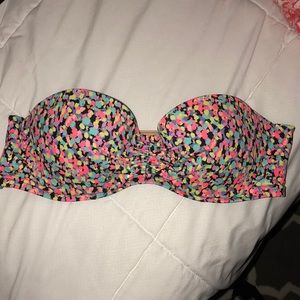 Multi colored VS bikini top